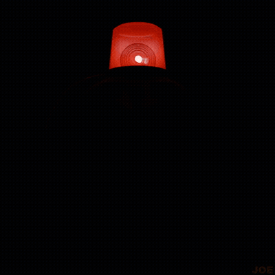 Yellow Smiley With Red Emergency Light