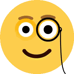 Yellow Smiley With Rope Around Neck And Glasses Sticker