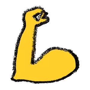 Yellow Snake Drawing Sticker