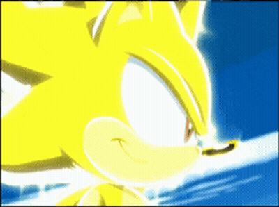 Yellow Sonic The Hedgehog Blue Sky GIF