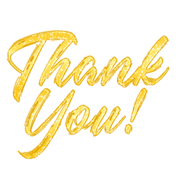 Yellow Sparkle Thank You GIF