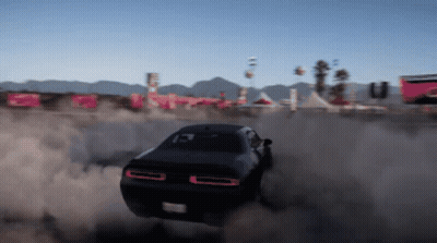 Yellow Sports Car Driving Down Dirt Road In Forza Horizon 2 GIF