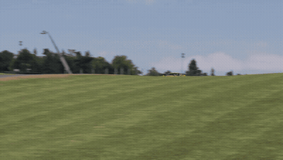 Yellow Sports Car Driving GIF