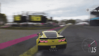 Yellow Sports Car Speedometer 015 GIF