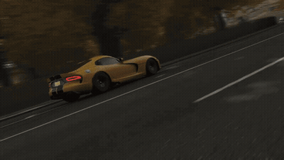 Yellow Sports Car With KCJ License Plate GIF
