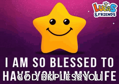 Yellow Star Smiley I Am So Blessed To Have You In My Life GIF