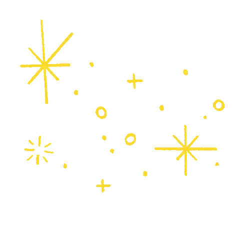 Yellow Stars Floating Sticker