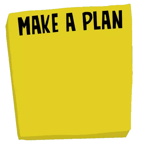 Yellow Sticky Note Make A Plan To Vote Early Georgia Sticker