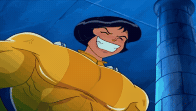 Yellow Suit Cartoon Smiling And Laughing GIF
