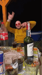 Yellow Sweat Shirt Guy Drunk Whiskey GIF