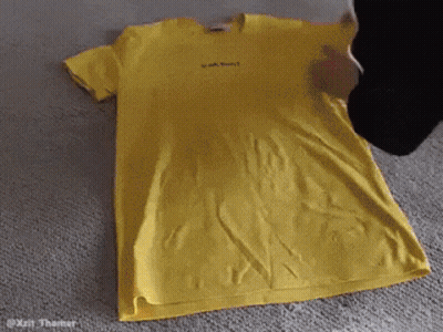 Yellow T-Shirt Saying I Am Enough GIF