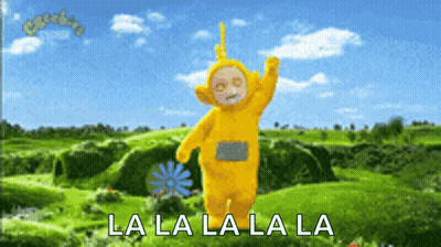 Yellow Teletubbies Dancing La La La La GIF