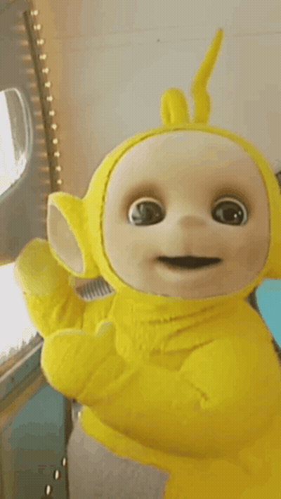 Yellow Teletubbies Doll Giving Thumbs Up GIF
