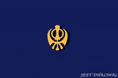 Yellow Text 96 On Blue Background GIF