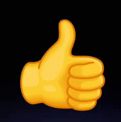 Yellow Thumbs Up Emoji GIF