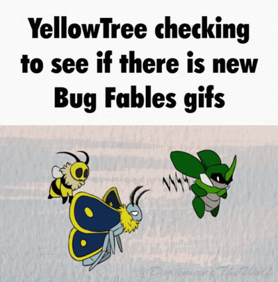 Yellow Tree Checking For New Bug Fables Gifs GIF