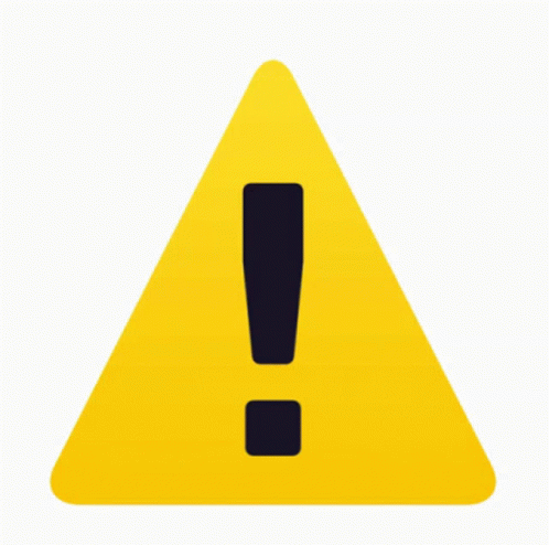 Yellow Triangle With Black Exclamation Point GIF