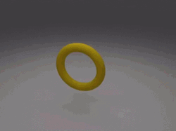 Yellow Tube Fractal GIF