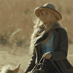 Yellowstone Isabel May As Elsa Dutton Riding Horse GIF