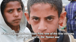 Yemen Attan Fort Villagers