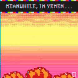 Yemen Bombing Pixel Art