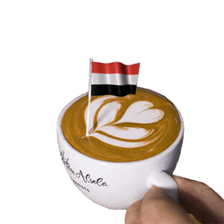 Yemen Flag Latte Art