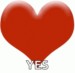 Yes Beating Red Heart GIF