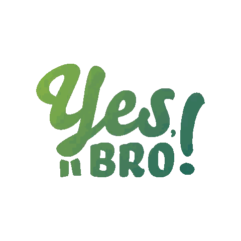 Yes Bro Logo Sticker