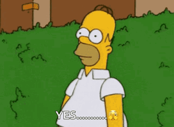 Yes Homer Hiding GIF