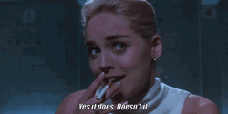 Yes It Does Sharon Stone Basic Instinct GIF