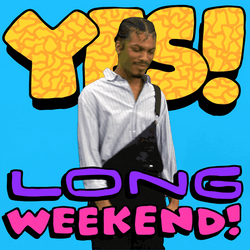Yes Long Weekend Fist Pump GIF