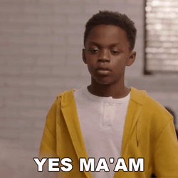 Yes Maam Kid In Yellow GIF