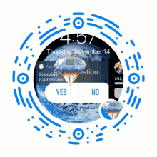 Yes No Diamond Facebook GIF