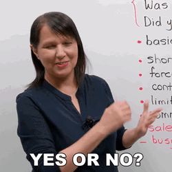 Yes Or No English Teacher Rebecca GIF