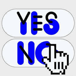 Yes Or No Hand Cursor GIF