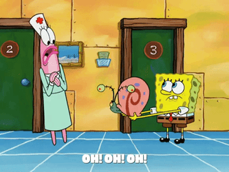 Yes Or No SpongeBob SquarePants Holding Gary GIF