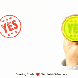 Yes Yes Colorful Stamps GIF