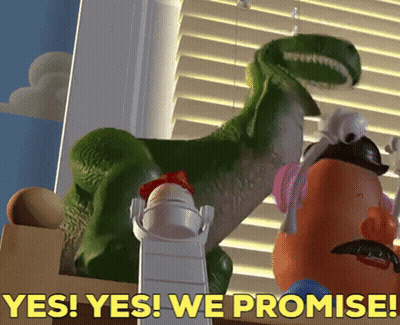 Yes Yes We Promise Toy With Potato Head GIF
