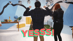 Yesss Couple Delighted To See Dogs GIF