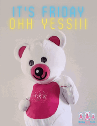 Yesss Its Friday Bear Suit Fist Pump GIF