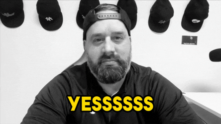 Yesss Pleased Double Finger Pointing Approval GIF