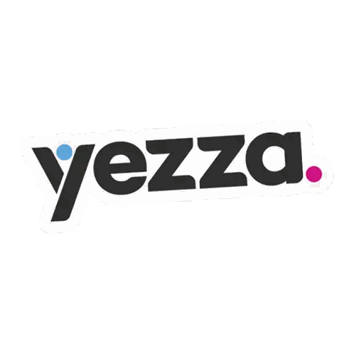 Yezza Sticker In Black Letters Sticker