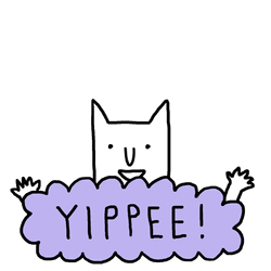 Yippee Sparkle Cartoon GIF