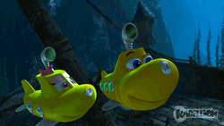 Yippee Yellow Animated Submarine GIF