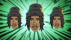 YNW Melly Head Cartoon GIF