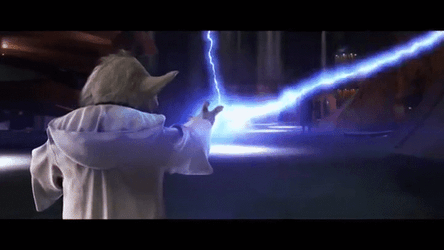 Yoda Absorbing Electricity GIF