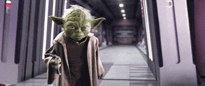 Yoda From Star Wars Holding Gun GIF