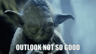 Yoda From Star Wars Says Outlook Not So Good GIF