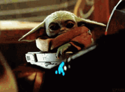 Yoda Hiding On Metal GIF