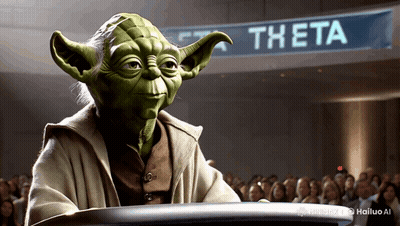 Yoda In Front Of Theta Sign GIF